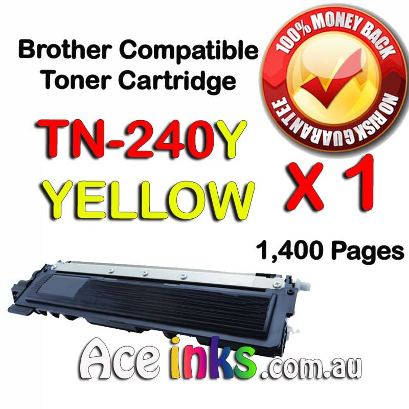 Compatible Brother Toner TN-240Y YELLOW Toner Cartridge